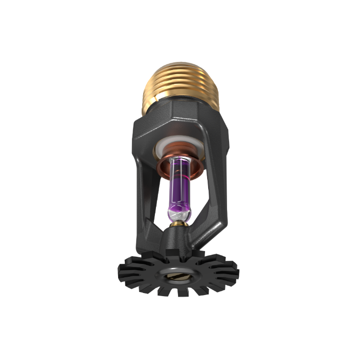 Viking® VK102, Model M, 5.6K, Standard, Pendent, SR, 1/2" NPT, Black 360 Degree 12987MH/B Fire Sprinkler Head