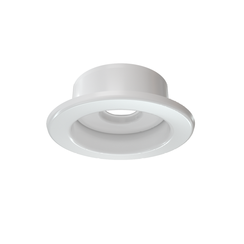 Lansdale 100-225-02800 3/4" 2pc Semi Recessed Escutcheon - SHORT White - 1/2" Adjustment