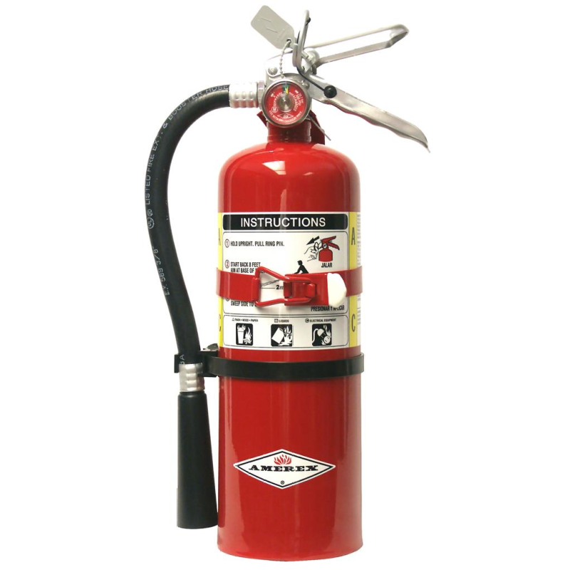 Amerex B500T Fire Extinguisher, ABC, 5lb, 2A10BC, With Vehicle Bracket
Manufacturer Part Number:  15310