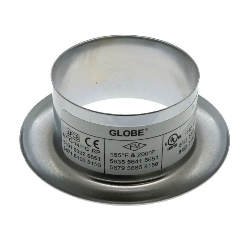 Globe GL Recessed Slip On Escutcheon - 3/4" Adjustment - Chrome