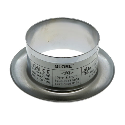 Globe GL Recessed Slip On Escutcheon - 3/4" Adjustment - Chrome
