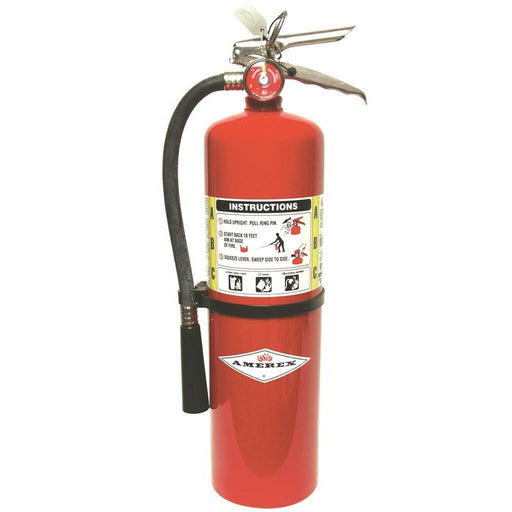 Amerex B441 Fire Extinguisher With Brass Valve, ABC, 10lb, 4A80BC With Wall Bracket
Manufacturer Part Number:  14966