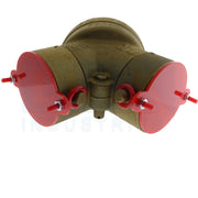 Fire Department Connection FDC with Plastic Break Away Caps Installed (FDC Sold Separately)