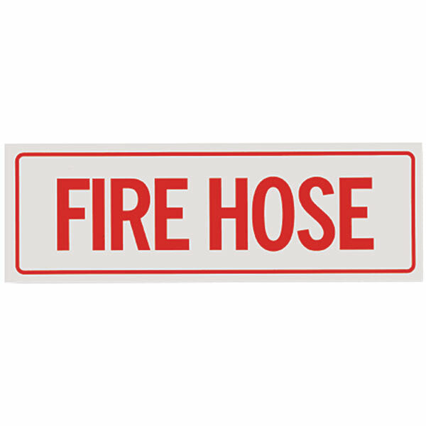 Fire Hose Sign, Vinyl Sticker, Decal 12