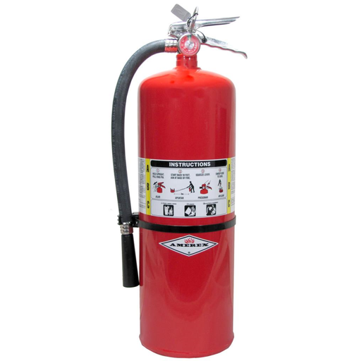 Amerex 423 Fire Extinguisher With Brass Valve, ABC, 20lb, 10A120BC With Wall Bracket.  MPN 01010