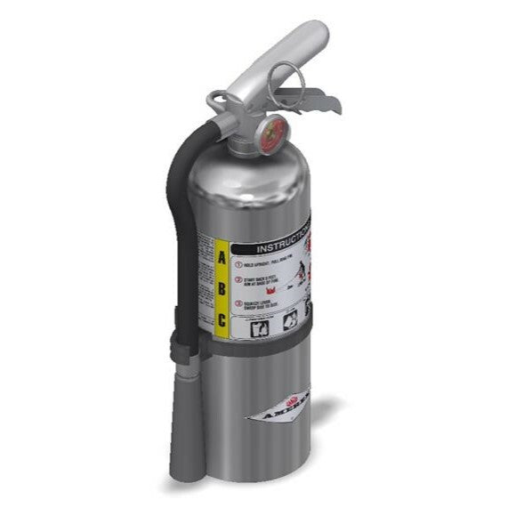 Amerex B500C Chrome Fire Extinguisher, ABC, 5lb, 2A10BC, With Wall Bracket
Manufacturer Part Number:  15848