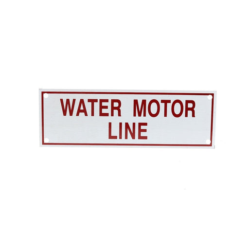 Water Motor Line Sign
