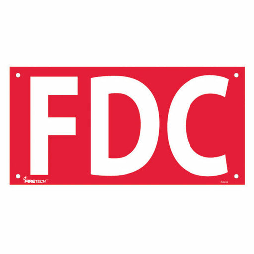 FDC Sign, 6" Letters, Aluminum, 7" x 14"