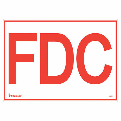 FDC Sign, 6" Letters, Aluminum, 10" x 14"