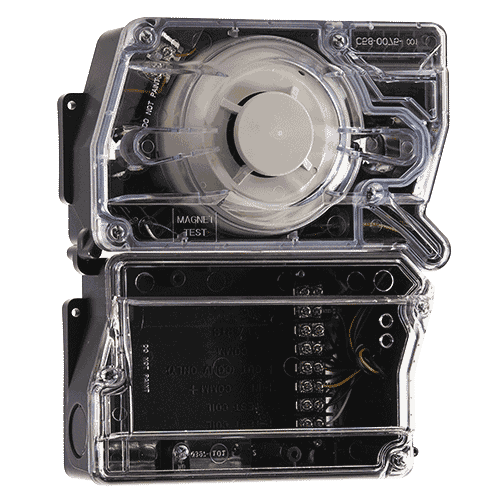 System Sensor D2 Duct Detector, Conventional, 2 Wire, Photoelectric, InnovairFlex, Square