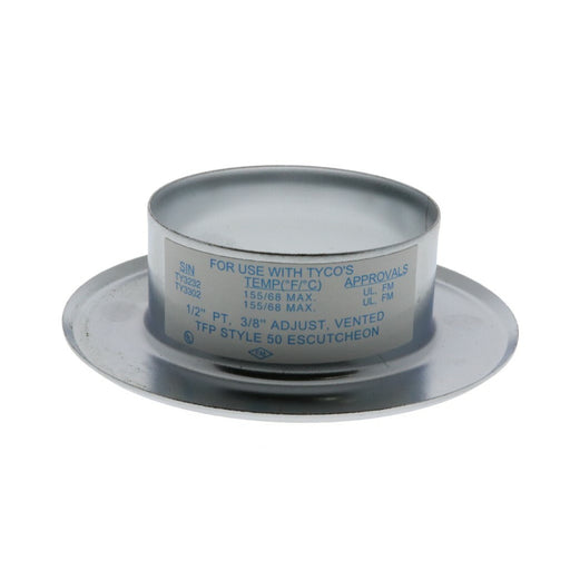 Tyco Style 50 Recessed Fire Sprinkler Escutcheon