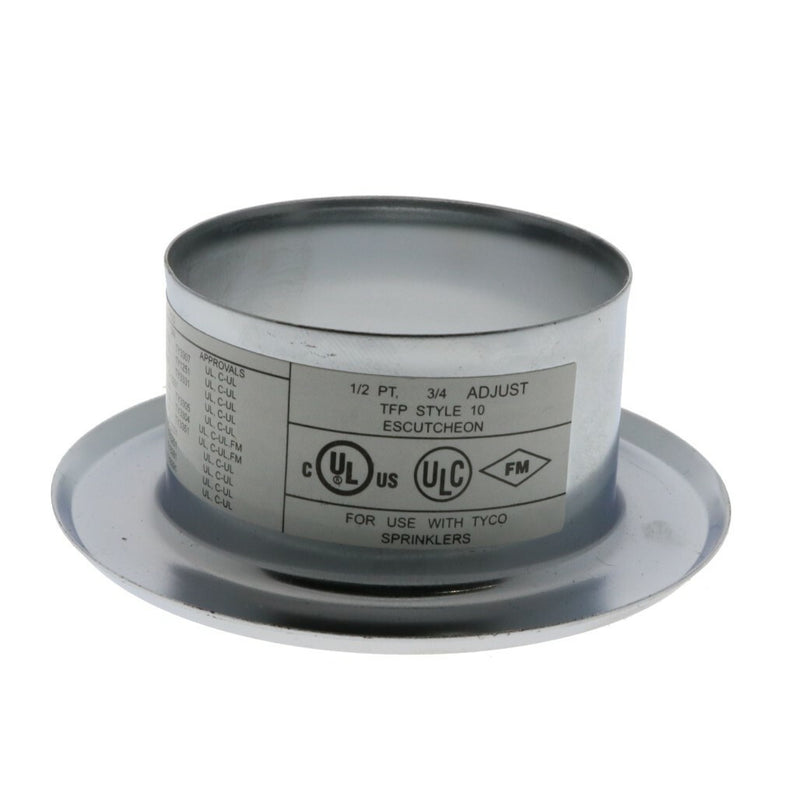 Tyco Style 10 Recessed Fire Sprinkler Escutcheon
