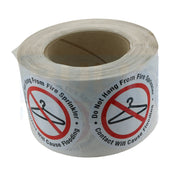 Do Not Hang From Fire Sprinkler Sign - 3" Vinyl - Roll of 100 Stickers