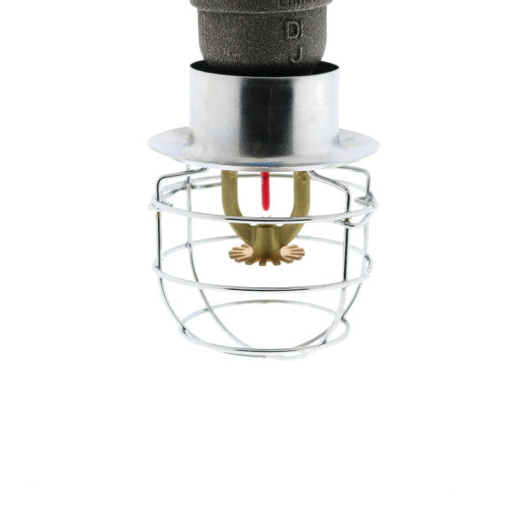 Recessed Fire Sprinkler Head Guard, One Piece, Chrome