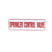 Sprinkler Control Valve Sign