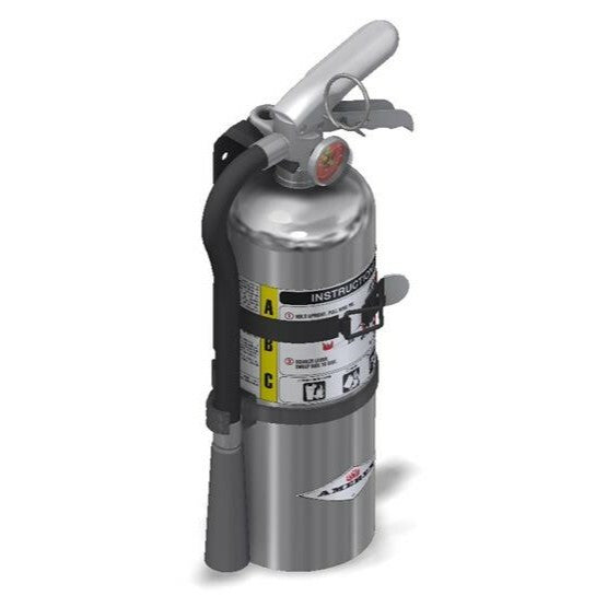 Amerex B500TC Chrome Fire Extinguisher, ABC, 5lb, 2A10BC, With Vehicle Bracket
Manufacturer Part Number:  15849
