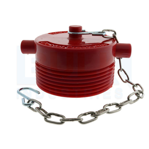 Fire Department Connection FDC Plug With Chain, Plastic, 2 1/2" NST