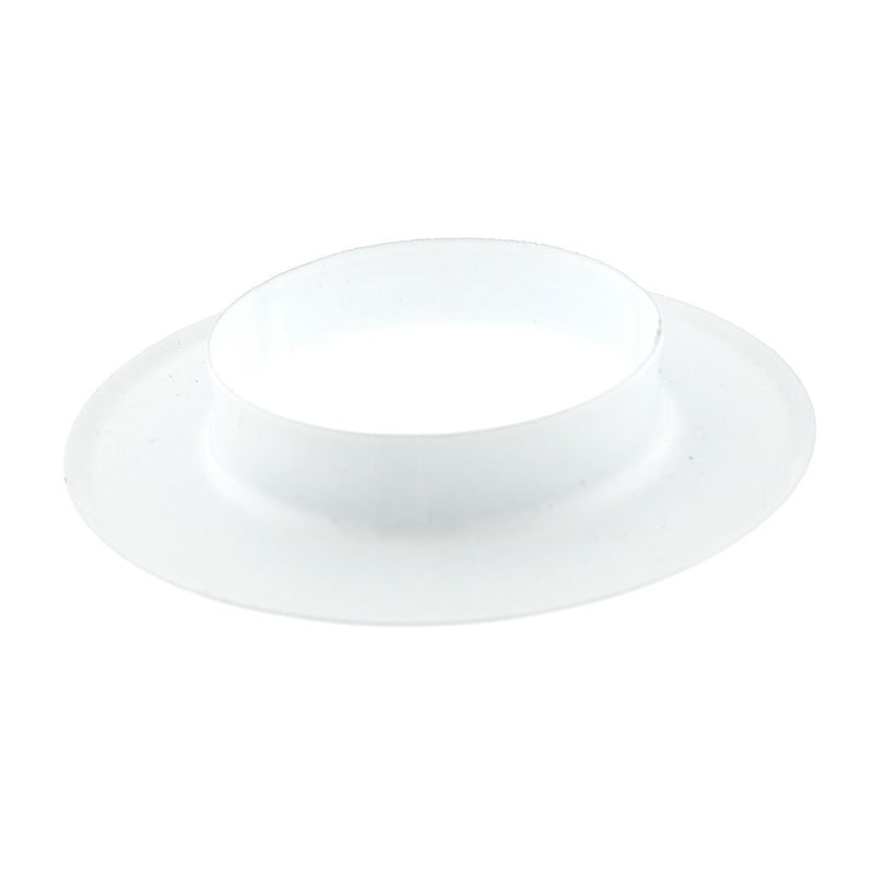 401 steel flush escutcheon white