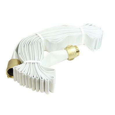 Fire Hose, 1 1/2", Rack & Reel Hose With Brass Coupling, NYFD Thread, 50 Feet