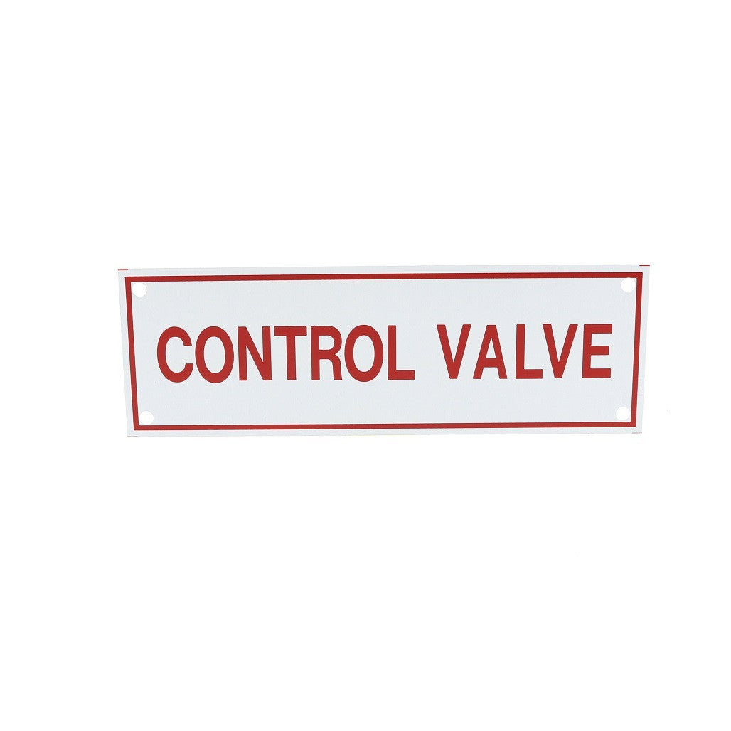 Control Valve Sign, Vinyl Sticker, Decal, 6