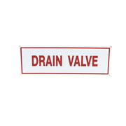 Drain Valve Sign