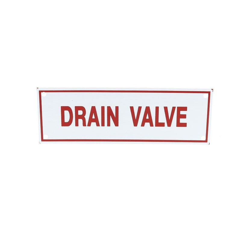 Drain Valve Sign