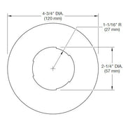 Tyco Extender Ring Wide Adapter Plate For Fire Sprinkler Escutcheons - Available In Multiple Colors