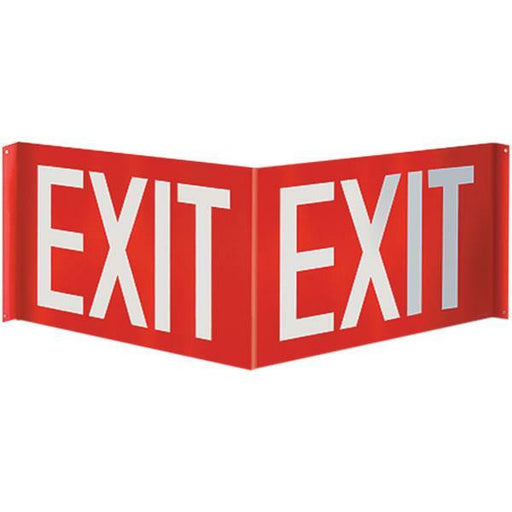 Exit Angle Sign, 3D, Plastic, 12" x 8"