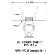 Globe GL Series Water Shield, Zinc, Available In 1/2" or 3/4" NPT