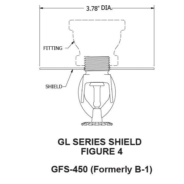 Globe GL Series Water Shield, Zinc, Available In 1/2" or 3/4" NPT