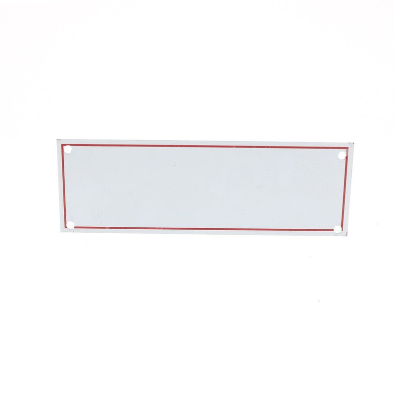 Blank With Red Border Sign