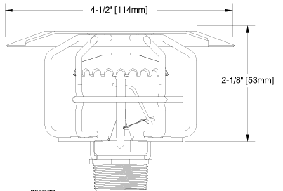 RASCO/Reliable D-7 Fire Sprinkler Head Guard, For Use With GL112 Upright Intermediate