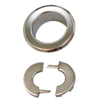 Retrofit Recessed Escutcheon Steel Split - Chrome