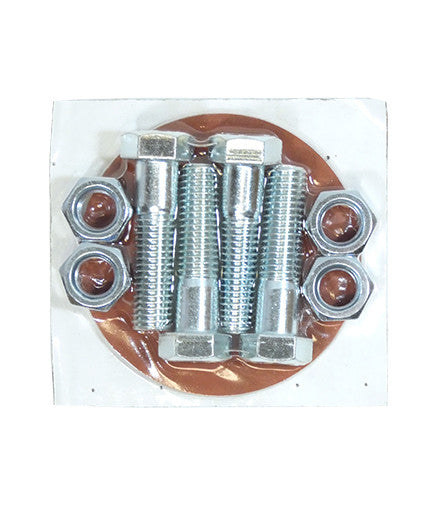 Flange Pack Kit With 150lb Red Rubber Ring Gasket, Zinc Plated Nuts and Bolts - Available In Multiple Sizes