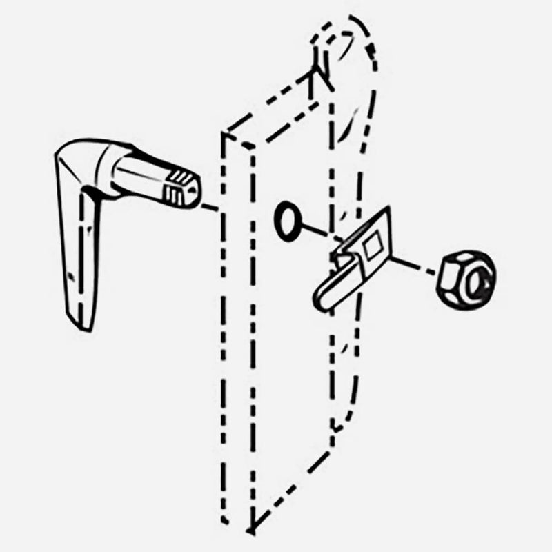 Potter Roemer Replacement Door Handle Kit Only - 7911