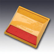 Model 921 Standard Reflective Type RA Two Way Red & Amber Reflective Plastic Pavement Marker 4"