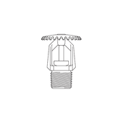 Tyco® TY3151, Model TY-B, Poly-Stainless, 5.6K, SR, Upright, 1/2" NPT, Grey, 155 Degree, 57-570-2-155, Fire Sprinkler Head