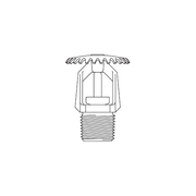 Tyco® TY3151, Model TY-B, Poly-Stainless, 5.6K, SR, Upright, 1/2" NPT, Grey, 286 Degree, 57-570-2-286, Fire Sprinkler Head - WeSupplyIt.com