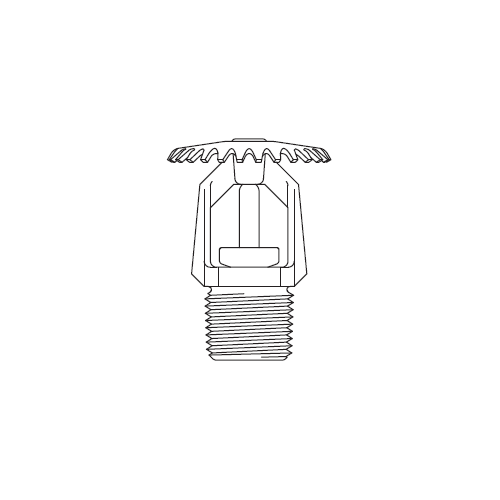 Tyco® TY3151, Model TY-B, Poly-Stainless, 5.6K, SR, Upright, 1/2" NPT, Grey, 286 Degree, 57-570-2-286, Fire Sprinkler Head