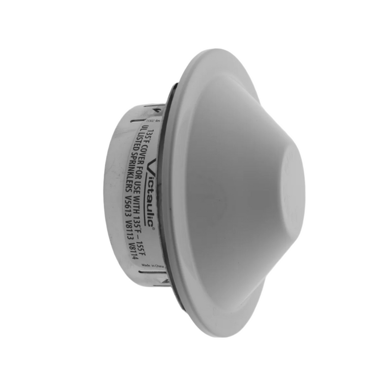 Victaulic Model V56 Domed Horizontal Sidewall HSW Concealed Fire Sprinkler Cover Plate Escutcheon, Black, 135 Degree, S561JA00B0 - WeSupplyIt.com