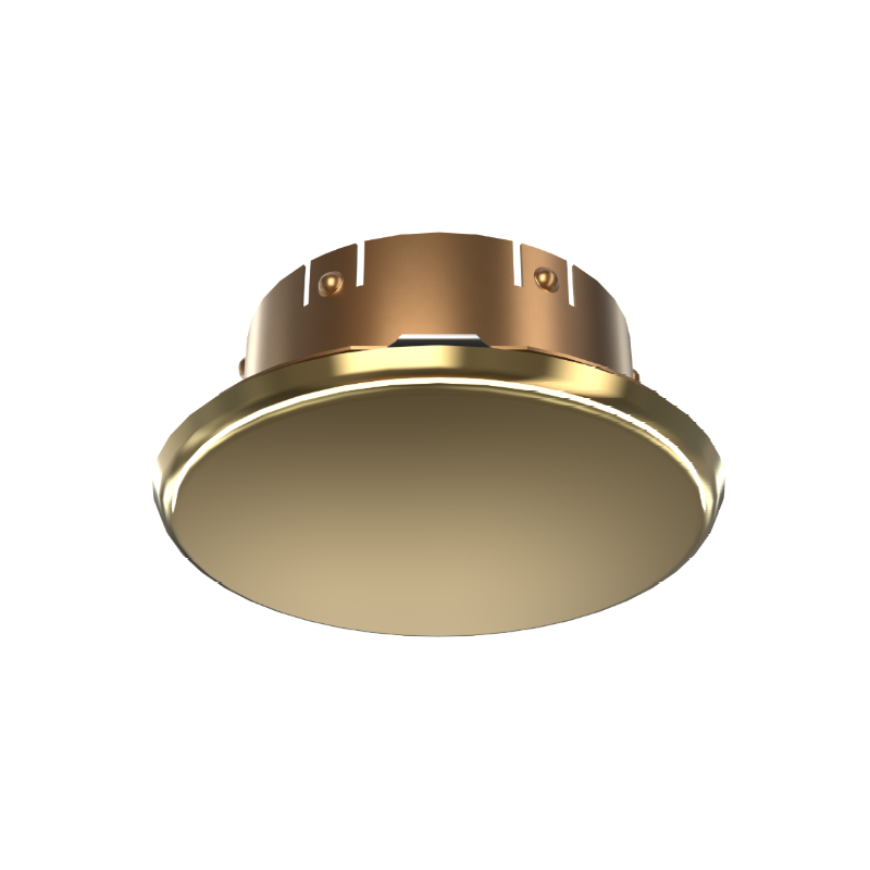 Viking Mirage Cover 13504 Label 13502A Push On Concealed Fire Sprinkler Cover Plate Escutcheon, Standard Small 2 3/4" OD, Bright Brass, 135 Degree Orange Label, 13504BA - WeSupplyIt.com